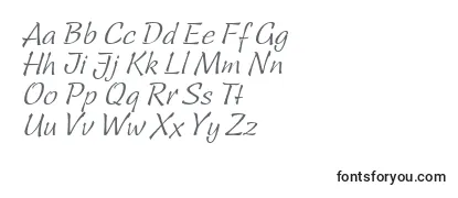 Überblick über die Schriftart LinotypeSallweyScript