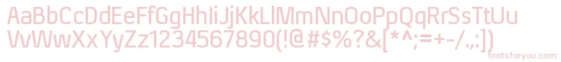 XenusbRegular-fontti – vaaleanpunaiset fontit valkoisella taustalla