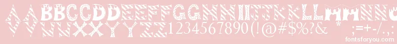 DropOfFun Font – White Fonts on Pink Background
