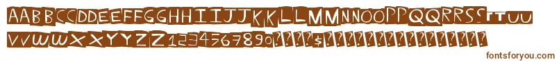 Шрифт Straightballer – коричневые шрифты