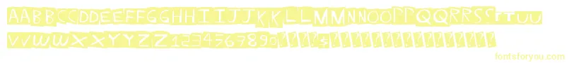 Straightballer-Schriftart – Gelbe Schriften