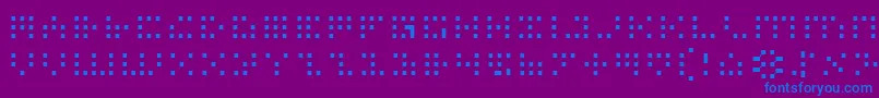 IconianLight Font – Blue Fonts on Purple Background