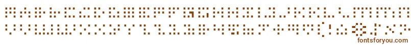 Шрифт IconianLight – коричневые шрифты на белом фоне