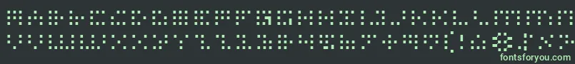 Fonte IconianLight – fontes verdes em um fundo preto