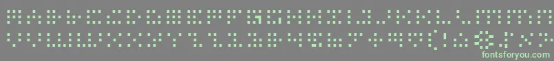 Fonte IconianLight – fontes verdes em um fundo cinza