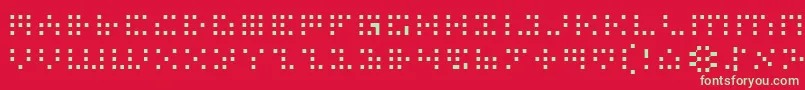 Шрифт IconianLight – зелёные шрифты на красном фоне