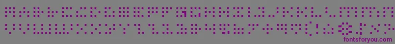 Шрифт IconianLight – фиолетовые шрифты на сером фоне