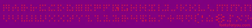 IconianLight Font – Red Fonts on Purple Background