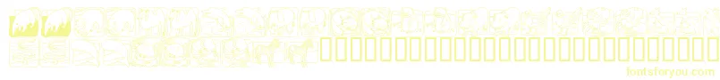 LmsZooAndAquariumLifeDingBat Font – Yellow Fonts