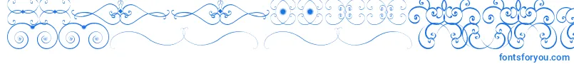 Fonte OrnametssTfb – fontes azuis