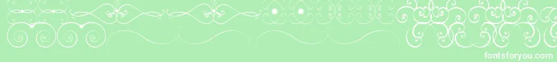 OrnametssTfb Font – White Fonts on Green Background