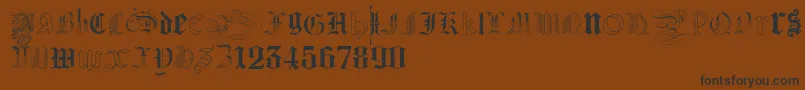 KidnappedAtGermanLands Font – Black Fonts on Brown Background