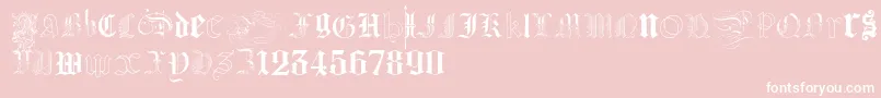 KidnappedAtGermanLands Font – White Fonts on Pink Background