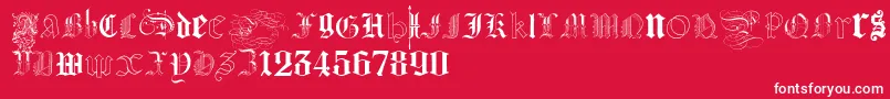 KidnappedAtGermanLands Font – White Fonts on Red Background