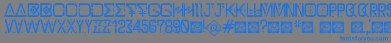 DzTypographyZilapBolddemo Font – Blue Fonts on Gray Background