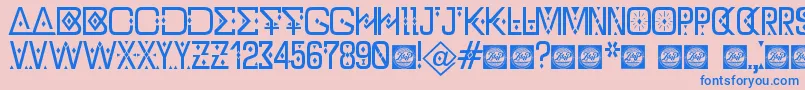 fuente DzTypographyZilapBolddemo – Fuentes Azules Sobre Fondo Rosa