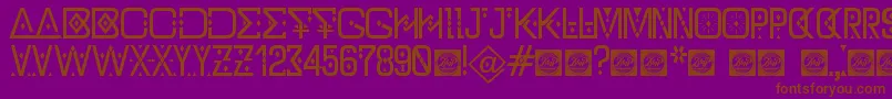 DzTypographyZilapBolddemo Font – Brown Fonts on Purple Background