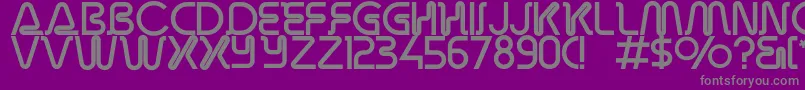 fuente Overdrivelightalternate – Fuentes Grises Sobre Fondo Morado