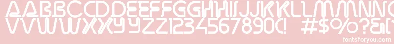 Overdrivelightalternate Font – White Fonts on Pink Background