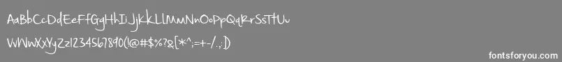 SmallTownSkyline Font – White Fonts on Gray Background