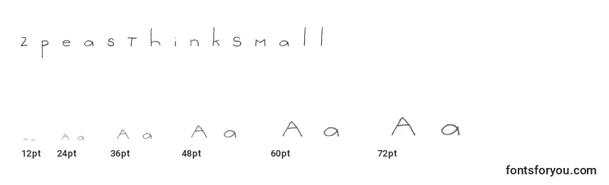 Размеры шрифта 2peasThinkSmall