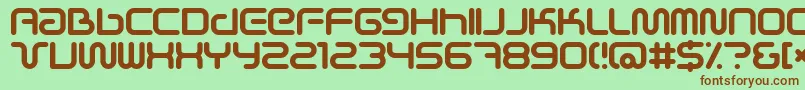 Scifie Font – Brown Fonts on Green Background