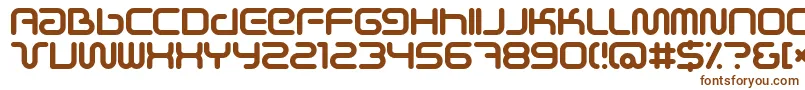 Шрифт Scifie – коричневые шрифты на белом фоне