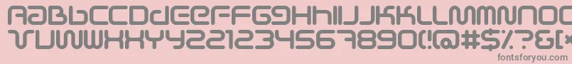 Police Scifie – polices grises sur fond rose