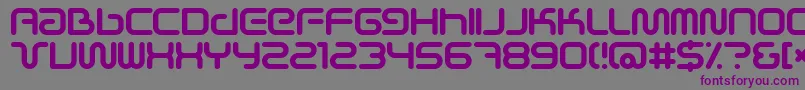 フォントScifie – 紫色のフォント、灰色の背景