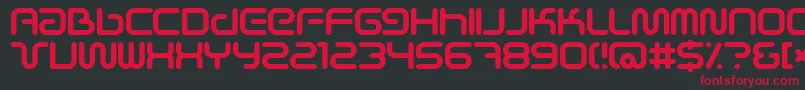 Шрифт Scifie – красные шрифты на чёрном фоне