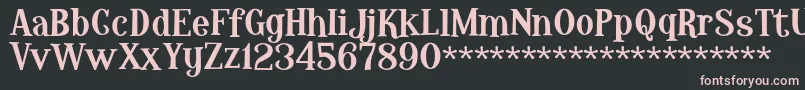 HopelessHeartDemo Font – Pink Fonts on Black Background