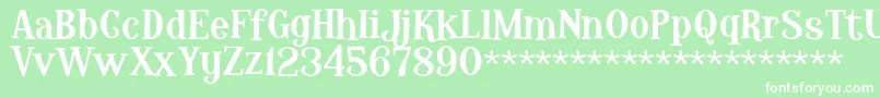 HopelessHeartDemo Font – White Fonts on Green Background