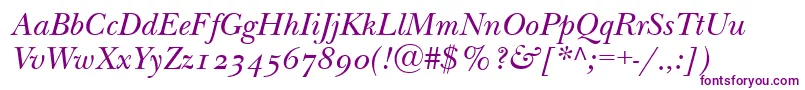 NewbaskervilleodttItalic-fontti – violetit fontit