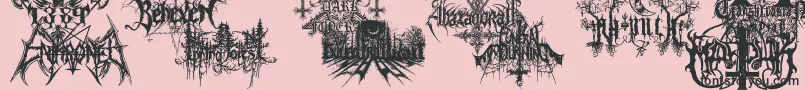 More about BlackMetalG Font BlackMetalG Font – Black Fonts on Pink Background