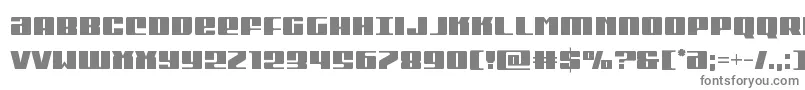 フォントMichigancond – 白い背景に灰色の文字