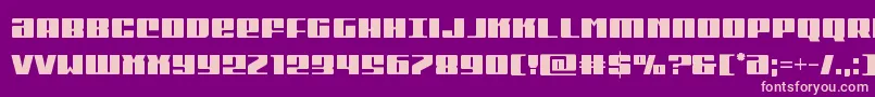 Michigancond Font – Pink Fonts on Purple Background