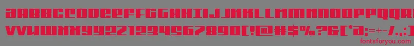 Michigancond Font – Red Fonts on Gray Background