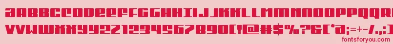 Michigancond Font – Red Fonts on Pink Background