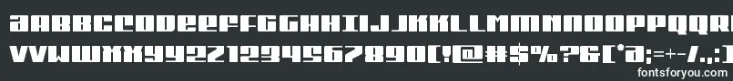 フォントMichigancond – 白い文字