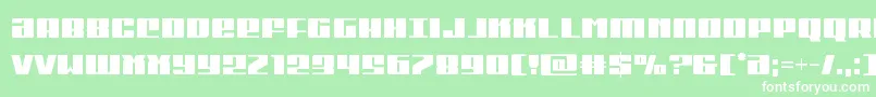 Michigancond Font – White Fonts on Green Background