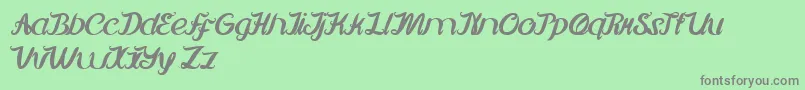 Fonte MovieScriptEnding – fontes cinzas em um fundo verde