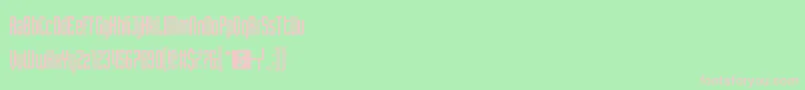 フォントTomorrowWind – 緑の背景にピンクのフォント