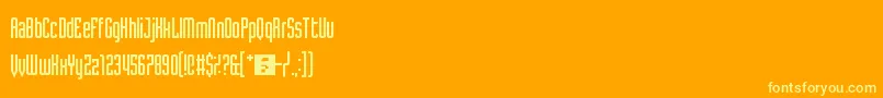 TomorrowWind Font – Yellow Fonts on Orange Background