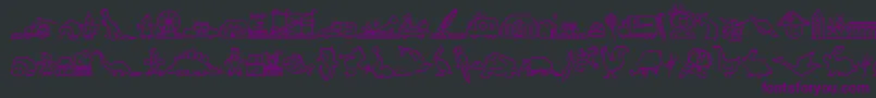 Lokidl Font – Purple Fonts on Black Background