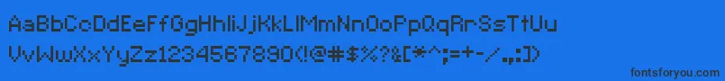 CcRedAlertInet Font – Black Fonts on Blue Background