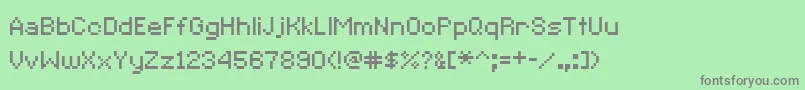 CcRedAlertInet Font – Gray Fonts on Green Background