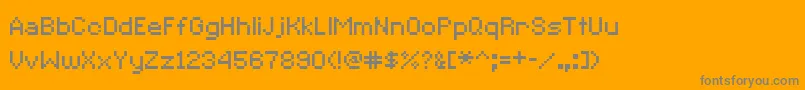 CcRedAlertInet Font – Gray Fonts on Orange Background