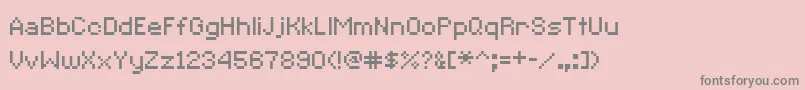 CcRedAlertInet Font – Gray Fonts on Pink Background