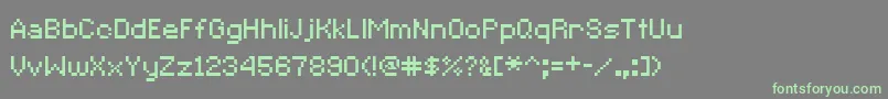 CcRedAlertInet Font – Green Fonts on Gray Background
