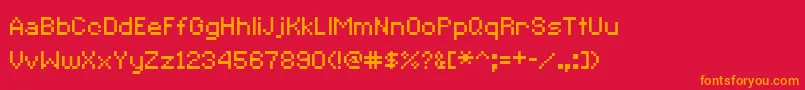 Шрифт CcRedAlertInet – оранжевые шрифты на красном фоне
